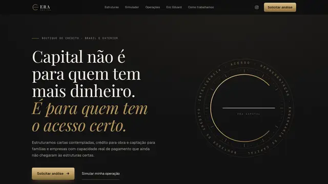 Tela do Boutique de crédito